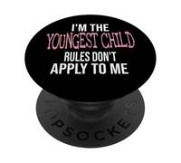 Soy el niño más Joven Las Reglas no se aplican a mí PopSockets PopGrip Adhesivo