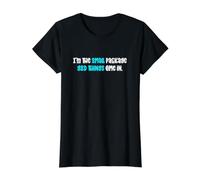 Soy el Paquete pequeño Las Cosas Buenas Vienen en una Persona Linda y Corta Camiseta gráfica económica, Mujer, Negro, XS