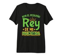 Soy El Pequeño Rey De Mi Madrina Bautizo Camiseta Premium