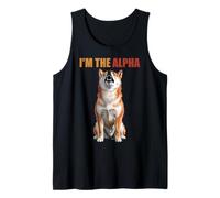 Soy el Perro Alpha Shiba Inu, líder Fuerte, mentalidad Camiseta sin Mangas