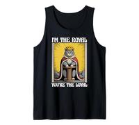 Soy el rey, tú eres el gato lindo y leal, gracioso Camiseta sin Mangas