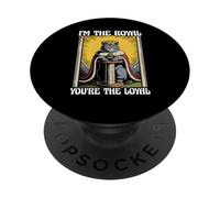 Soy el rey, tú eres el gato lindo y leal, gracioso PopSockets PopGrip Adhesivo