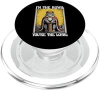 Soy el rey, tú eres el gato lindo y leal, gracioso PopSockets PopGrip para MagSafe
