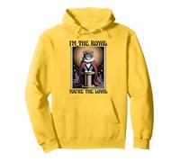 Soy el rey, tú eres el gato lindo y leal, gracioso Sudadera con Capucha