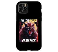 Soy el Sigma de mi Pack Funny Wolf Meme Hombre Lobo Genial Carcasa para iPhone 11 Pro