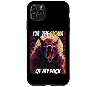 Soy el Sigma de mi Pack Funny Wolf Meme Hombre Lobo Genial Carcasa para iPhone 11 Pro MAX