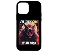 Soy el Sigma de mi Pack Funny Wolf Meme Hombre Lobo Genial Carcasa para iPhone 12 Mini