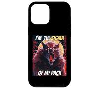 Soy el Sigma de mi Pack Funny Wolf Meme Hombre Lobo Genial Carcasa para iPhone 12 Pro MAX