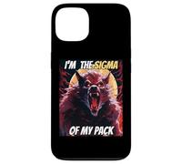 Soy el Sigma de mi Pack Funny Wolf Meme Hombre Lobo Genial Carcasa para iPhone 13