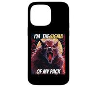 Soy el Sigma de mi Pack Funny Wolf Meme Hombre Lobo Genial Carcasa para iPhone 14 Pro MAX