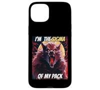 Soy el Sigma de mi Pack Funny Wolf Meme Hombre Lobo Genial Carcasa para iPhone 15 Plus
