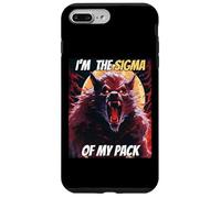 Soy el Sigma de mi Pack Funny Wolf Meme Hombre Lobo Genial Carcasa para iPhone 7 Plus/8 Plus