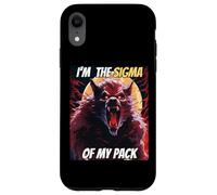 Soy el Sigma de mi Pack Funny Wolf Meme Hombre Lobo Genial Carcasa para iPhone XR