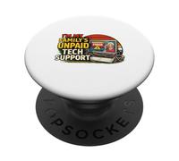 Soy el Soporte técnico no remunerado de mi Familia PopSockets PopGrip Adhesivo