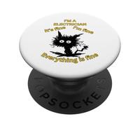 Soy Electricista Everything is Fine Humor Design Workwear PopSockets PopGrip Adhesivo