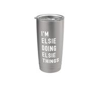 Soy Elsie Haciendo Cosas de Elsie Vaso térmico de acero inoxidable de doble pared