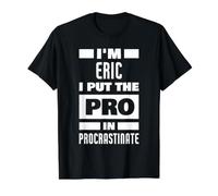 Soy Eric Diciendo un Nombre Divertido de Eric Camiseta gráfica económica, Hombre, Negro, L