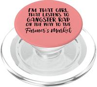 Soy Esa Chica Que Escucha a gángster Rap en el Camino PopSockets PopGrip para MagSafe