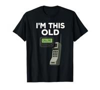 Soy Este Viejo Divertido Retro Buscador Teléfono Celular Vintage Camiseta