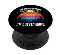 Soy excepcional, voy a pararme afuera, así Que si Alguien Pregunta PopSockets PopGrip Adhesivo