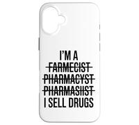 Soy Farmacéutico Vendo Medicamentos Dispensador Laboratorio Carcasa para iPhone 16 Plus