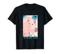 Soy Felino Buen Gato Flor Camiseta