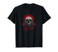 Soy Fina Esqueleto Ahogamiento Cráneo Sarcástico Meme Introvertido Camiseta