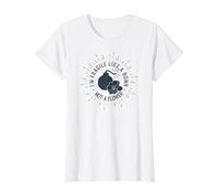 Soy frágil como una Bomba, no una Flor Gracioso Camiseta gráfica económica, Mujer, Blanco, M