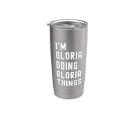 Soy Gloria Haciendo Cosas de Gloria Vaso térmico de acero inoxidable de doble pared