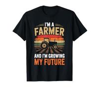 Soy granjero, y estoy haciendo crecer a mis futuros hombres Retro Farm Camiseta