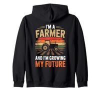 Soy granjero, y estoy haciendo crecer a mis futuros hombres Retro Farm Sudadera con Capucha