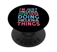 Soy Helena aquí Haciendo Helena Things Nombre PopSockets PopGrip Adhesivo