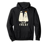 Soy His Treat Ghosts, Divertida Pareja a Juego para Halloween Sudadera con Capucha