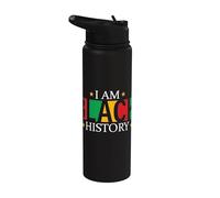 Soy Historia Negra - Derechos Civiles - Empoderamiento Negro Stainless Steel Insulated Water Bottle