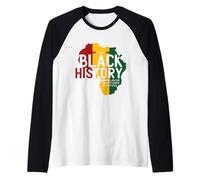 Soy Historia Negra Mes DE LA Historia Negra Camiseta Manga Raglan