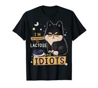Soy intolerante a la lactosa e idiotas amante de gatos sarcásticos Camiseta