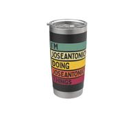 Soy Joseantonio Haciendo Joseantonio Cosas Divertidas Personalizadas Vaso térmico de acero inoxidable de doble pared
