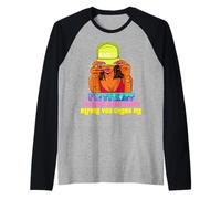 Soy la Calle así Que mira en Ambos sentidos Antes de cruzarme Negro Sista Camiseta Manga Raglan