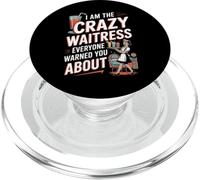 Soy la camarera loca que todos advirtieron sobre el humor PopSockets PopGrip para MagSafe