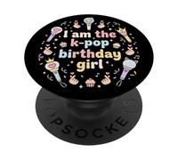 Soy la Chica de cumpleaños K-Pop Amantes de la música Coreana PopSockets PopGrip Adhesivo
