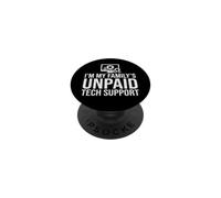 Soy la computadora informática Divertida de Soporte técnico no remunerado PopSockets PopGrip Adhesivo
