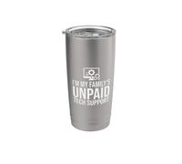 Soy la computadora informática divertida de soporte técnico no remunerado Vaso térmico de acero inoxidable de doble pared