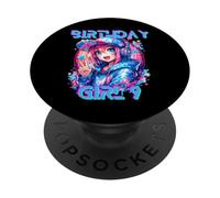 Soy la Fiesta de cumpleaños de K-Pop para niña de cumpleaños número 9 PopSockets PopGrip Adhesivo
