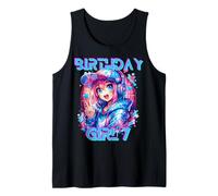 Soy la Fiesta de cumpleaños K-Pop para niña de cumpleaños número 7 Camiseta sin Mangas