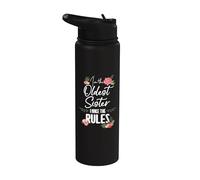 Soy la hermana mayor, hago las reglas, cita de hermana mayor Stainless Steel Insulated Water Bottle