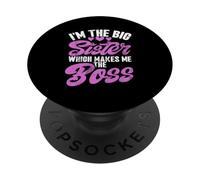 Soy la Hermana Mayor Que me Convierte en el Hermano Jefe de Hermanos PopSockets PopGrip Adhesivo