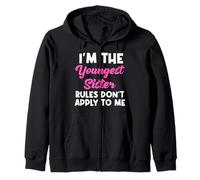 Soy la hermana menor Las reglas no se aplican a mí - Matching Sudadera con Capucha