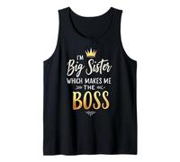 Soy la Hermana Que me Hace Divertida la jefa Camiseta sin Mangas