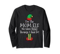 Soy la madre elfa Tenemos reglas porque lo dije Navidad Manga Larga