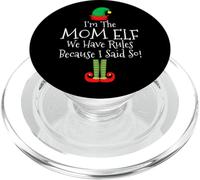 Soy la madre elfa Tenemos reglas porque lo dije Navidad PopSockets PopGrip para MagSafe